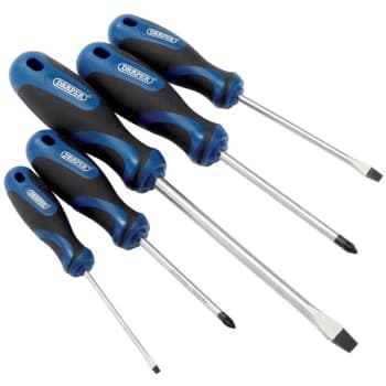 09783 Soft Grip Screwdriver Set (5 Piece) - Draper