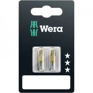 Wera 855/1 TiN SB SiS Philips bit PZ 1, PZ 2, PZ 3 Tool steel TiN D 6.3 3 pcs