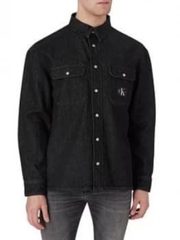 Calvin Klein Jeans Oversized Denim Shirt - Denim Blue