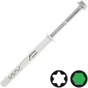 DEWALT - 10 x 100mm Hex Head Frame Fixing - Pack of 50 - Silver