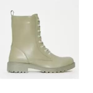 I Saw It First Basic Lace Up Boots - Green