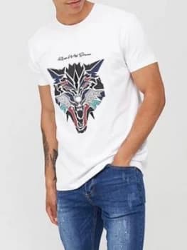 Kings Will Dream Wolf T-Shirt - White Size M Men