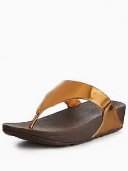 FitFlop LuLu Toe Thong Sandal Bronze Bronze Size 3 Women
