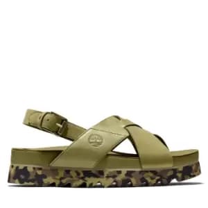 Timberland Santa Monica Sunrise Sandal For Her In Green Green, Size 6.5