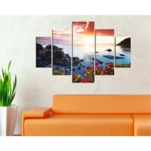 ST108 Multicolor Decorative MDF Painting (5 Pieces)