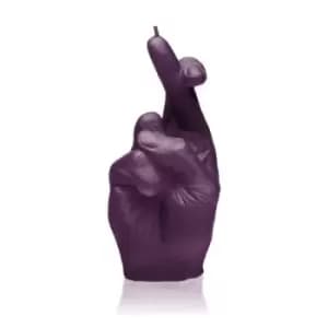 Hand CRS Fingers Crossed Candle – Violet