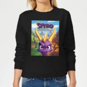 Spyro Face Scene Womens Sweatshirt - Black - 3XL - Black