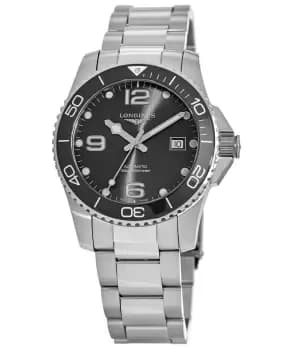 Longines HydroConquest Automatic 41mm Black Dial Ceramic Bezel Mens Watch L3.781.4.56.6 L3.781.4.56.6