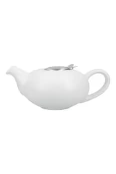 Ceramic Pebble Teapot, Matt Speckled White, Two Cup - 500ml Boxed