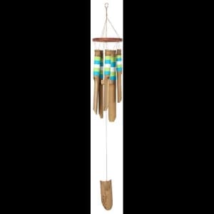 Blue and White Bamboo Windchime