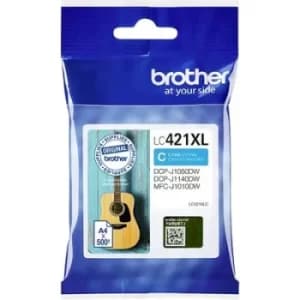 Brother Ink cartridge LC421XLC Original Single Cyan LC421XLC