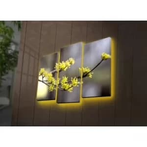 3PATDACT-2 Multicolor Decorative LED Lighted Canvas Painting (3 Pieces)