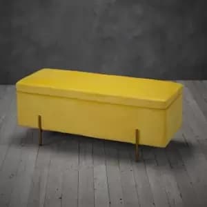 LPD Lola Storage Ottoman Mustard