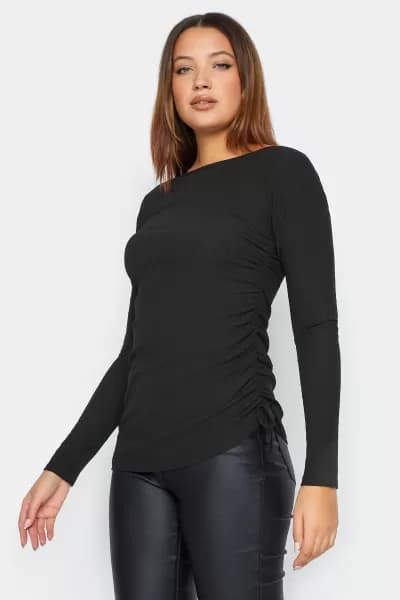 Tall Long Sleeve Ruched Top