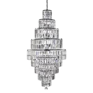 Empire 13 Light Chandelier Chrome Finish, E14