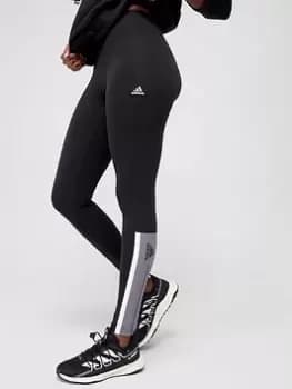 adidas Brand Love Leggings - Black/Grey, Size 2Xs, Women