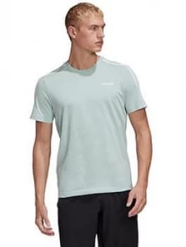 Adidas Essential 3-Stripe T-Shirt - Green