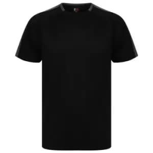 Finden and Hales Unisex Team T-Shirt (3XL) (Black/Gunmetal)
