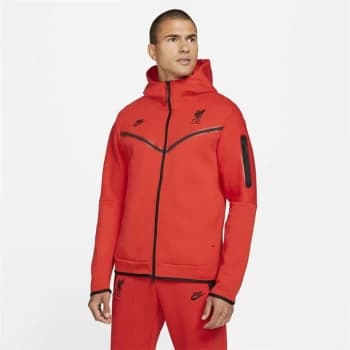 Nike Sportswear Liverpool Tech Fleece Hoodie 2021 2022 Mens - Red