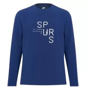Nike Tottenham Hotspur Crew Long Sleeve T Shirt Mens - Blue