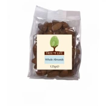Tree of Life Almonds - Whole - 125g x 6 (Case of 6)