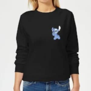 Disney Stitch Backside Womens Sweatshirt - Black