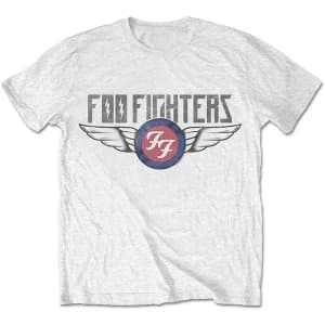 Foo Fighters - Flash Wings Unisex Small T-Shirt - White