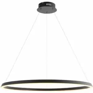 Ceiling Pendant Light - Matt Black & White Silicone - 45W LED - Bulb Included