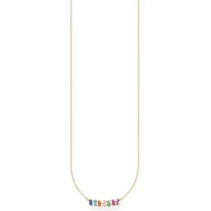 THOMAS SABO Charm Club Charming Coloured Baguette Necklace