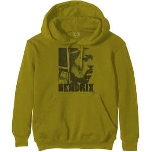 Jimi Hendrix - Let Me Live Unisex Large Hoodie - Green