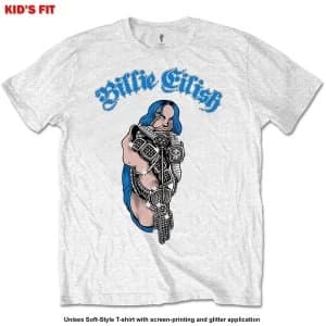 Billie Eilish - Bling Kids 11 - 12 Years T-Shirt - White