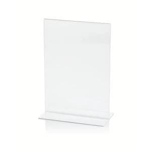 Stand Up A5 Desktop Double Sided Portrait Sign Holder Clear SSHA5P