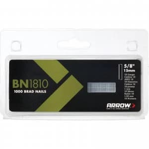 Arrow 18 Gauge Brad Nails 15mm Pack of 1000