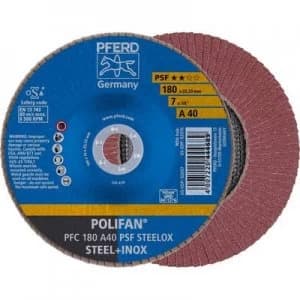 PFERD 67744185 POLIFAN-serrated washer PFC 180 A 40 PSF STEELOX Diameter 180 mm 10 pc(s)