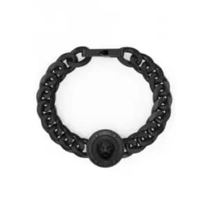 Mens Gunmetal 21mm Lion Coin Bracelet UMB01314GML