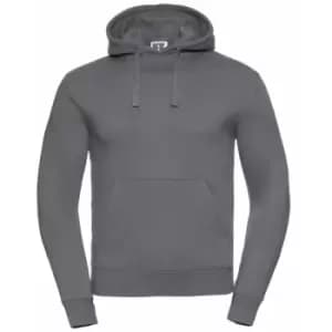 Russell Mens Authentic Hooded Sweatshirt / Hoodie (M) (Convoy Grey)
