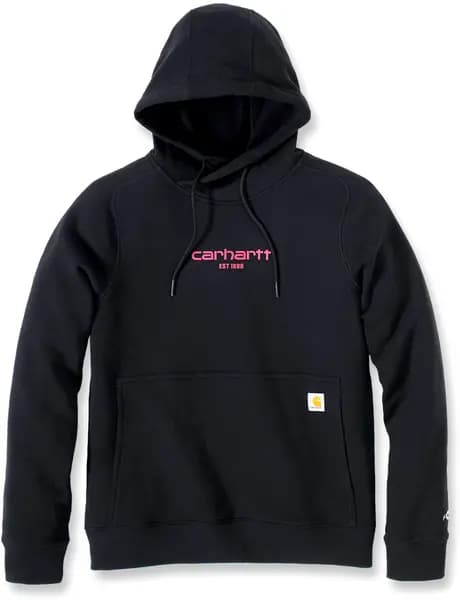 Carhartt Force Relaxed Fit Lightweight Graphic Ladies Hoodie, black, Size L for Women