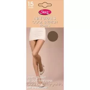 Silky Womens/Ladies Naturals Cool & Fresh Tights (1 Pair) (Medium (36a-42a)) (Nude)