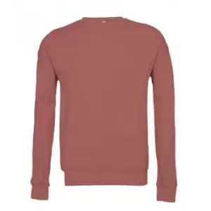 Bella + Canvas Adults Unisex Drop Shoulder Sweatshirt (L) (Mauve)