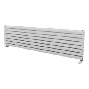 Ximax Champion Duplex Satin White Horizontal Designer Radiator, (W)1800mm X (H)468mm