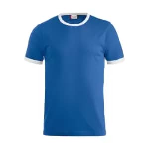 Clique Unisex Adult Nome T-Shirt (L) (Royal Blue/White)