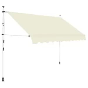 Vidaxl Manual Retractable Awning 300cm Cream