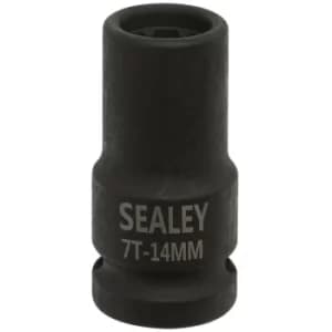 Sealey VS0985 Brake Caliper Socket 1/2"Sq Drive 14mm 7-Point