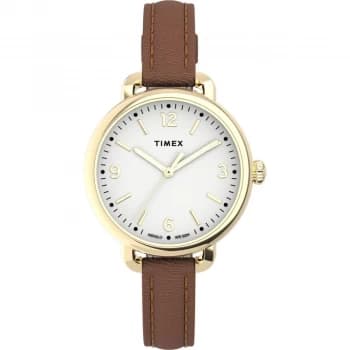 Timex White And Brown 'Essential Collection' Watch - TW2U60000 - multicoloured