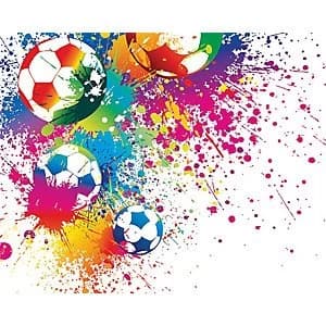 ohpopsi Football Splash Wall Mural Multi 14.4m L