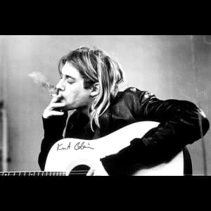 Kurt Cobain Smoking Maxi Poster