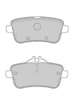 Ferodo FDB4169 Brake Pad Set Rear Axle Premier Car