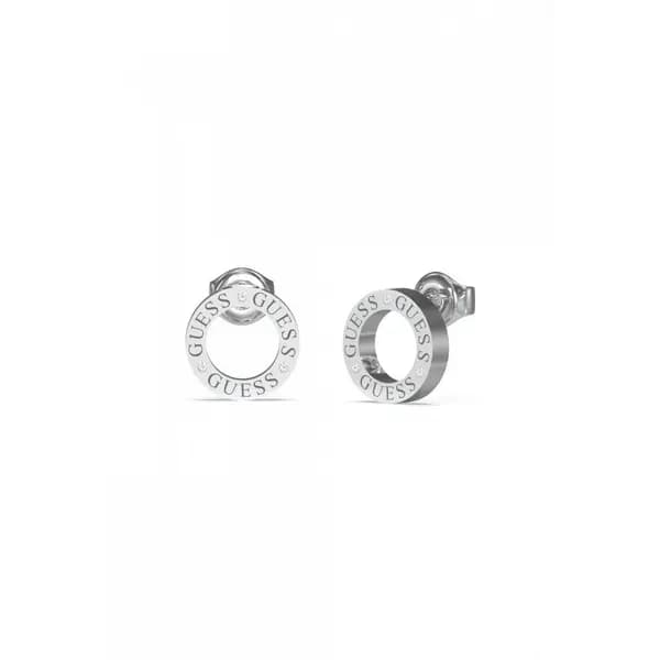 Guess Jewellery Circle Lights 14mm Logo Earrings UBE03173RH