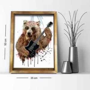 3550AHS-013 Multicolor Decorative Framed MDF Painting