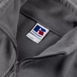 Russell Mens Full Zip Outdoor Fleece Jacket (4XL) (Convoy Grey)